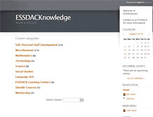 Tablet Screenshot of moodle.essdack.org